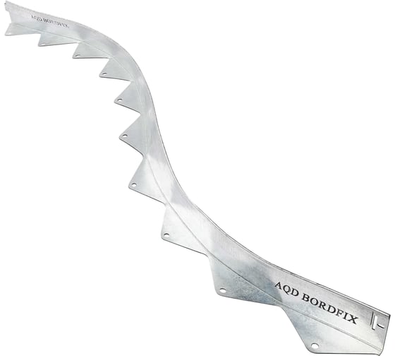 Бордюр AQUADRENAG металлический оцинкованный BORDFIX 1200x100x70x1,5 мм, 10 штук 127010010