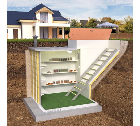 Погреб Экосети Классик+ 18 (3x2,2x2) ППЭ18К+
