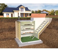 Погреб Экосети Классик+ 9 (2,4x2х2) ППЭ9К+