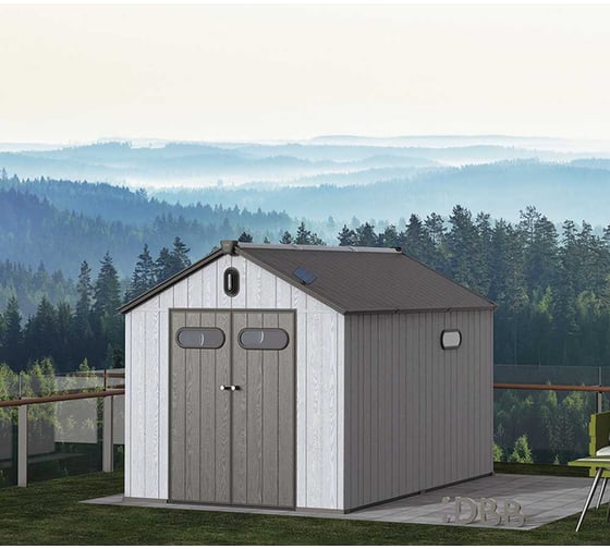 Хозяйственный блок СпрингХауз Springhouse Smart Country 8*12, черный/светло-серый (3 коробки) 8123