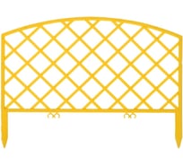 Забор декоративный ЛЕТО Решетка 5 секций, 36.5смх2.3м, желтый 26664