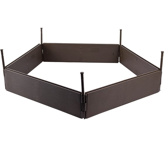 Пластиковая грядка POLYAGRO (цвет венге) 8065420