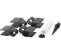 Пластиковый соединитель для грядки Grinder Deco 2.0 бесшурупное соединение, черный GD 9
