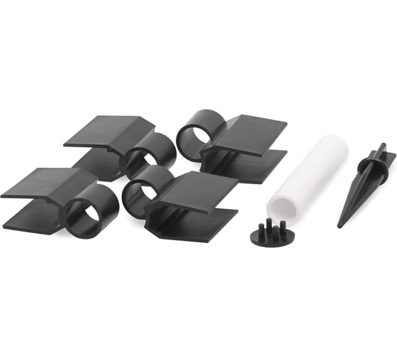 Пластиковый соединитель для грядки Grinder Deco 2.0 бесшурупное соединение, черный GD 9