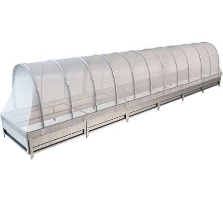 Арочный парник со спанбондом на грядке 36 см Delta-Park 6 м 3004003_3