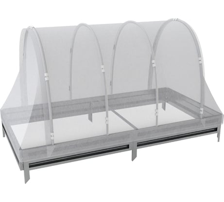 Арочный парник со спанбондом на грядке 19 см Delta-Park 2 м 3004001_1