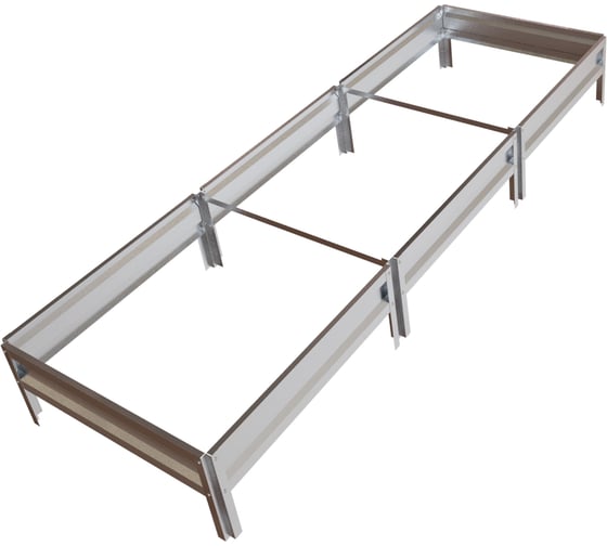 Грядка оцинкованная ООО "МЗТ" ОЛИМП 3,0х1,0м, высота 15см GC15010003000 1