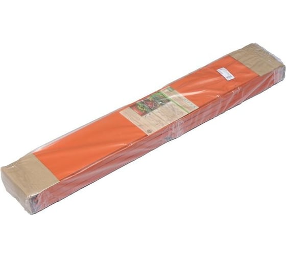 Двухъярусная клумба Greengo Квадро 50x50 см, 100x100 см, 30 см, оранжевая 5498358