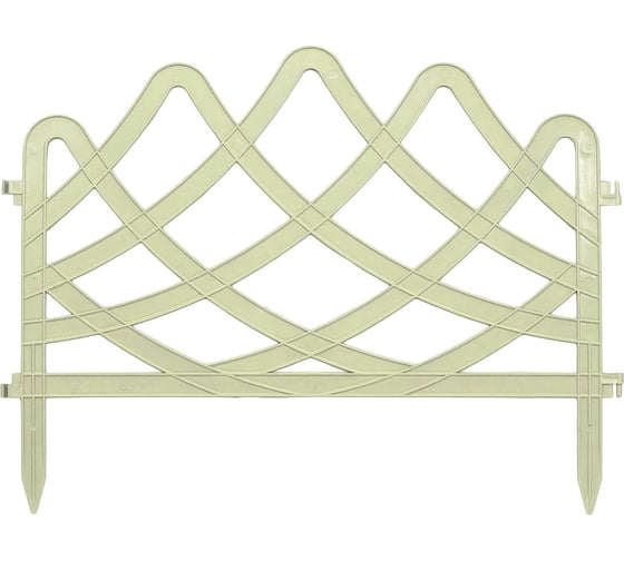 Ограда декоративная ПАО Завод Буревестник узор Волна, секция, белый мрамор 70370 1