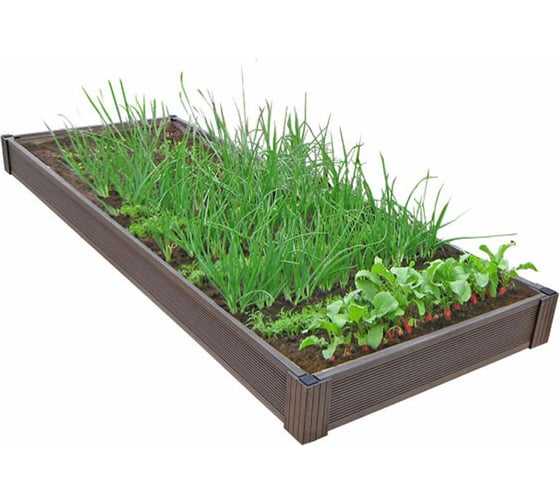 Грядка из ДПК УЛИЧНЫЕ ЛЕСТНИЦЫ Патио 1 14x200x100 см GRD-1-2010 1