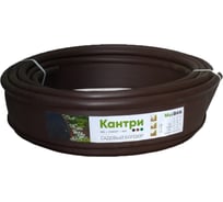 Садовый бордюр MaxDan Кантри стандарт 10000x110x20 мм, коричневый 82401к