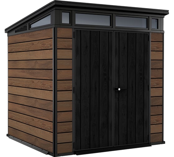 Хозяйственный блок KETER типа Pent 7×7 Shed HOR WALNUT 259814 1