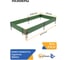 Садовая клумба/грядка пластиковая Plant L2070 зеленая Gidrolica 7100-GS 6
