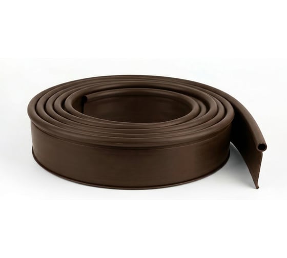 Бордюр садовый ГеоПластБорд Деко Плюс, 10 м, коричневый 748729005.10PBr