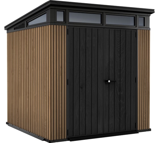 Хозяйственный блок Pent 7/7 Shed VER коричневый Keter 259817