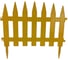 Ограждение садовое Палисадник, жёлтое РАЗДОЛЬЕ RZ3.100.108 1