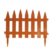 Ограждение садовое Палисадник, терракот РАЗДОЛЬЕ RZ3.100.107