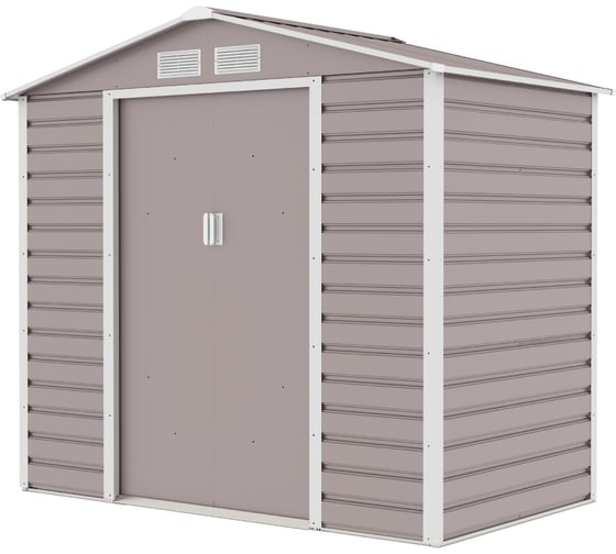 Сарай Storage-07-1 бежевый с белым 213х131х192 см Wotex 2131311