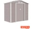 Сарай Storage-07-1 бежевый с белым 213х131х192 см Wotex 2131311 4