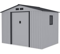 Сарай Storage-06-2 светло-серый с черным 277х195х213 см Wotex 2771962