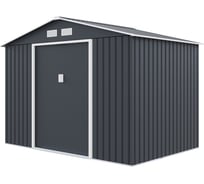 Сарай Storage-04-3 темно-серый с белым 277х195х203 см Wotex 2771953