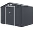 Сарай Storage-04-3 темно-серый с белым 277х195х203 см Wotex 2771953 1