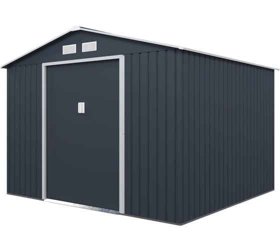 Сарай Storage-05-3 темно-серый с белым 277х259х203 см Wotex 2772593