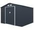 Сарай Storage-05-3 темно-серый с белым 277х259х203 см Wotex 2772593 1