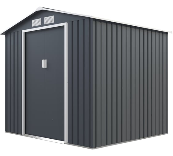 Сарай Storage-03-3 темно-серый с белым 213х195х195 см Wotex 2131953
