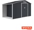 Сарай Storage-08-3 темно-серый с белым 342х195х203 см Wotex 3421953 5