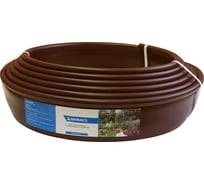 Пластиковый садовый бордюр Анмакс Кантри MINI коричневый, 5 шт. 82400-К-5