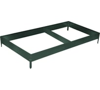 Оцинкованная грядка Greengo 390x100x15 см, зелёный мох 3185471
