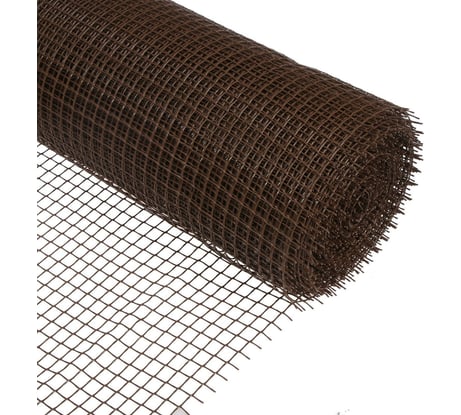 Садовая сетка Greengo 1x20 м, ячейка квадрат 15x15 мм, коричневая 5540941