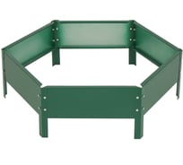 Оцинкованная клумба Greengo 80х15 см, зеленый мох 1822889