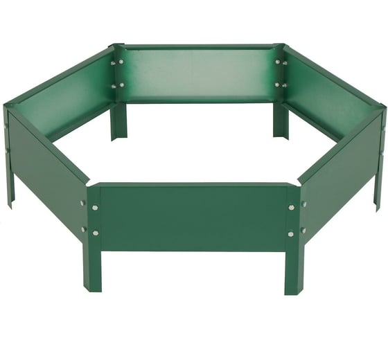 Оцинкованная клумба Greengo 80х15 см, зеленый мох 1822889 1