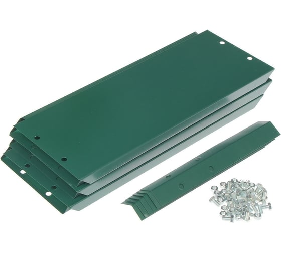 Оцинкованная клумба Greengo 80х15 см, зеленый мох 1822889
