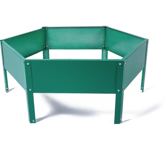 Оцинкованная клумба Greengo 80х15 см, зеленый мох 1822889