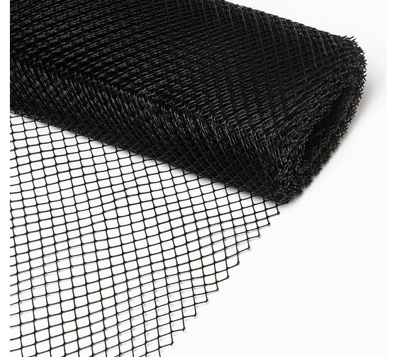 Садовая сетка Greengo 1x20 м, ячейка квадрат 15x15 мм, черная 3299385 1