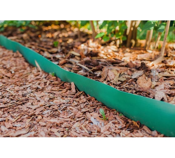 Бордюрная лента Greengo 0.3x10 м, 1.2 мм, пластиковая, зелёная 3253423