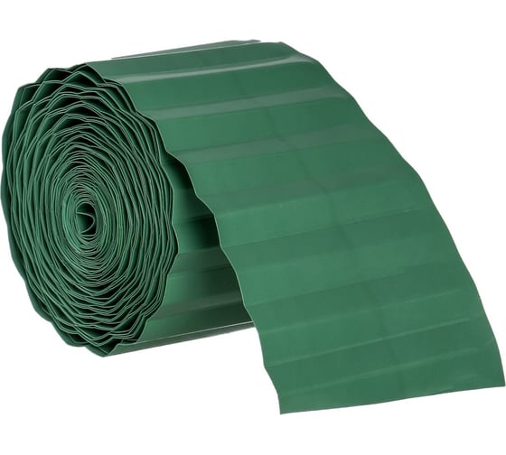 Бордюрная лента Greengo 0.1x9 м, гофра, 0.6 мм, пластиковая, зелёная 3405174 1