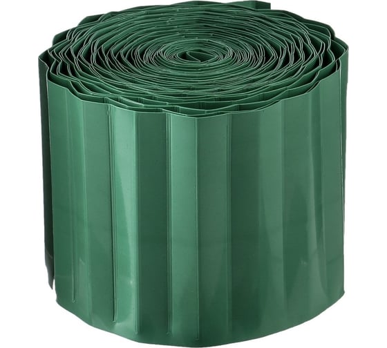 Бордюрная лента Greengo 0.1x9 м, гофра, 0.6 мм, пластиковая, зелёная 3405174