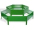 Оцинкованная клумба Greengo 2 яруса, 60-100х30 см, ярко-зелёная 2470648 1