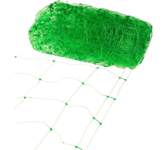 Мягкая садовая сетка Greengo 2x10 м, ячейка 150x170 мм, зеленая 3299406 1