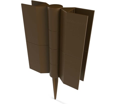 Стыковочный элемент Еврогрядка 150x30 мм, коричневый EGST150-k