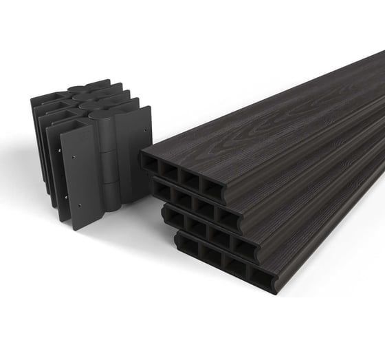 Готовый комплект грядки из ДПК Еврогрядка 1000x1000x155 мм 5251 GEG4-155