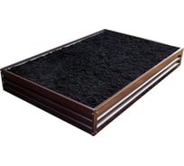 Металлическая грядка Металлика коричневая, 1.5x1х0.2 м 0002_1,5