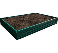 Металлическая грядка Металлика зеленая, 1.5x1х0.2 м 0005_1,5