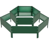 Клумба Greengo 2 яруса, 60/100х30 см, зелёный мох, оцинкованная 1822865
