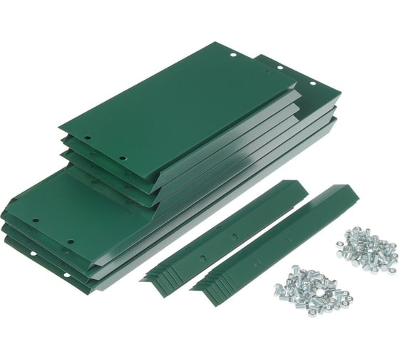 Клумба Greengo 2 яруса, 60/100х30 см, зелёный мох, оцинкованная 1822865