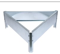 Клумба Greengo Терция 70x15 см, оцинкованная 7636772